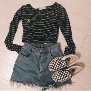UO striped crop top